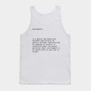 Agoraphobia definition title Tank Top